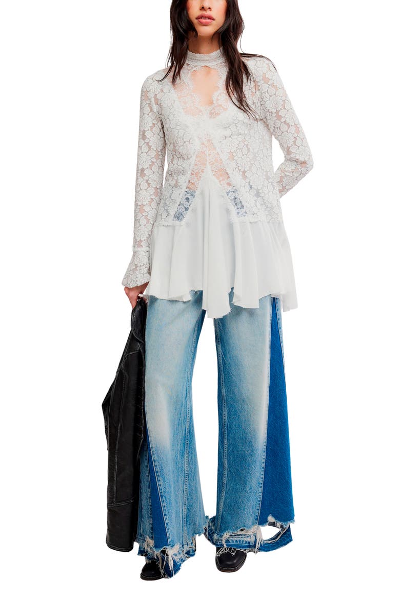 First Crush Lace Tunic, Alternate, color, IVORY