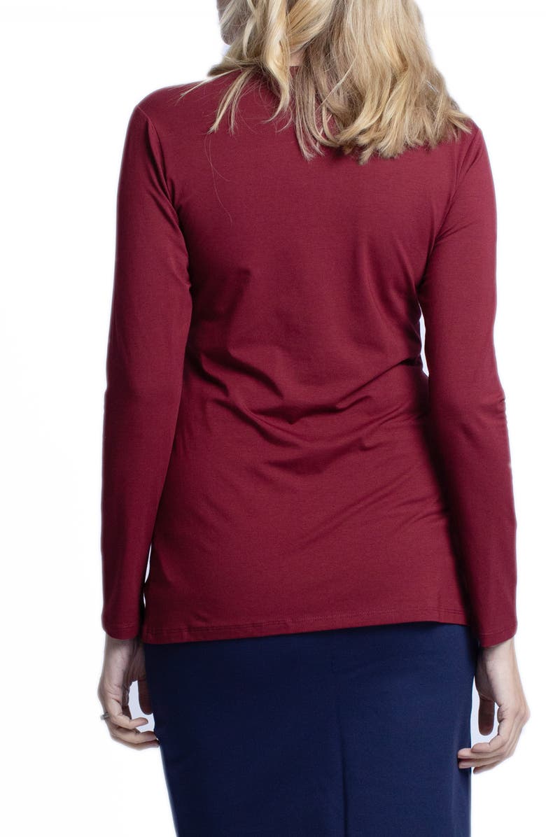 Angel Maternity Wrap Maternity/Nursing Top, Alternate, color, 