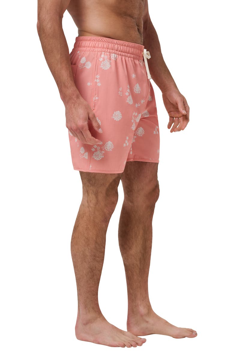 TravisMathew Get Outside Swim Trunks, Alternate, color, Terra Cotta