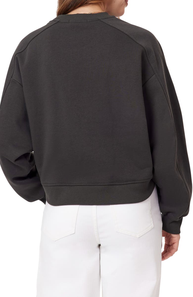 Scotch & Soda Piped Crewneck Sweatshirt, Alternate, color, Black Sand