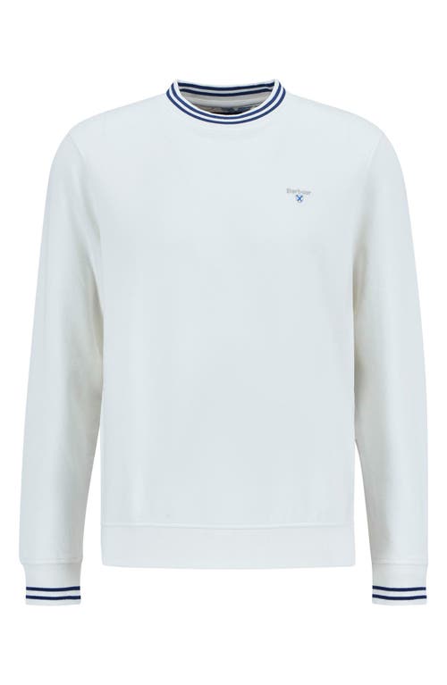 Barbour Rosford Tipped Cotton Crewneck Sweatshirt