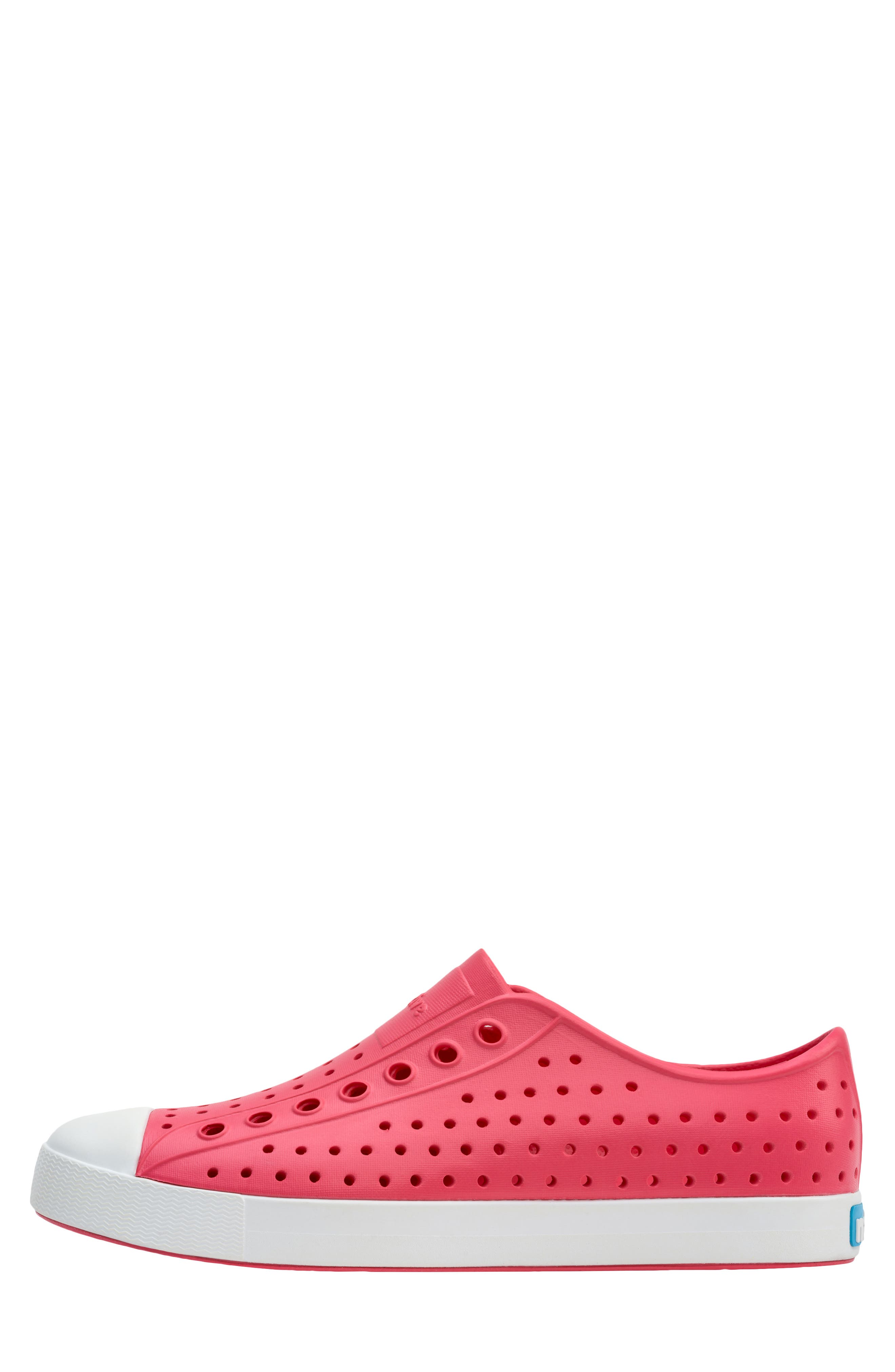 Jefferson Vegan Perforated Sneaker, Alternate, color, DAZEPINK/SHELL WHITE
