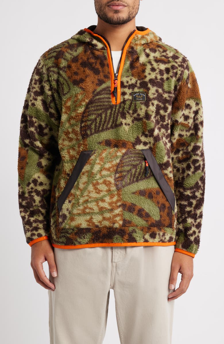 DARK SEAS Glendora Camouflage Fleece Hoodie, Main, color, Camo