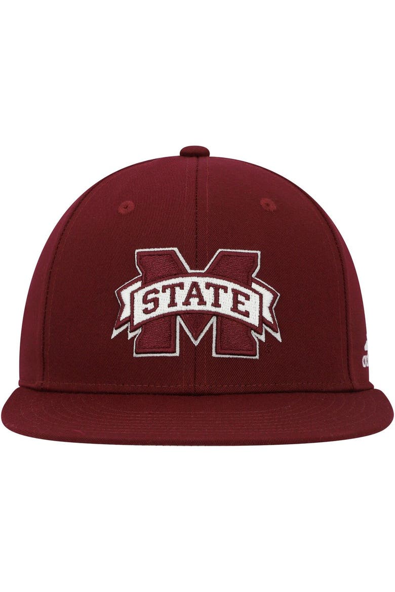 Men's adidas Maroon Mississippi State Bulldogs Sideline Snapback Hat, Alternate, color, Maroon