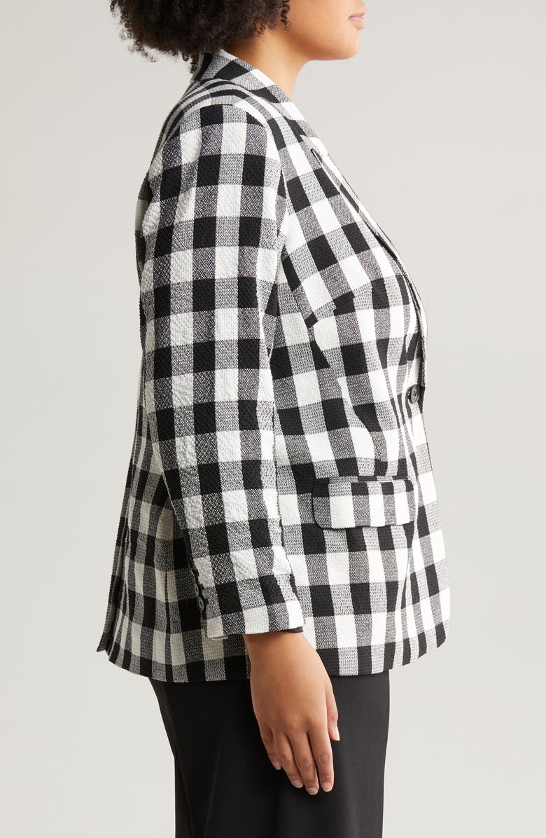Halogen<sup>®</sup> Plaid One-Button Blazer, Alternate, color, 