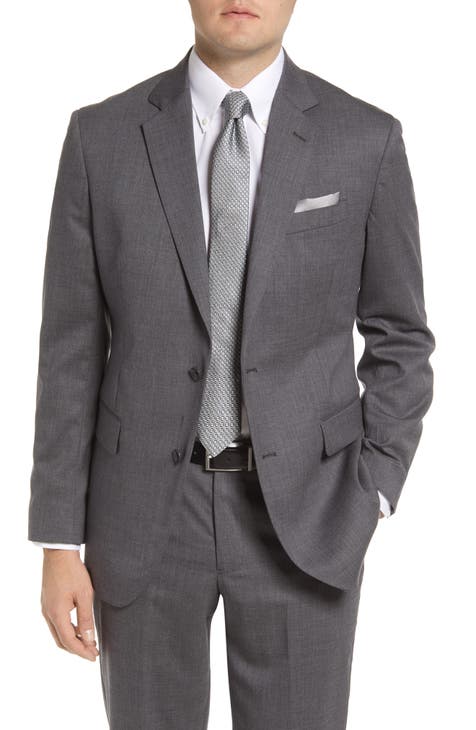 Tech-Smart Trim Fit Stretch Wool Sport Coat (Regular, Big & Tall)