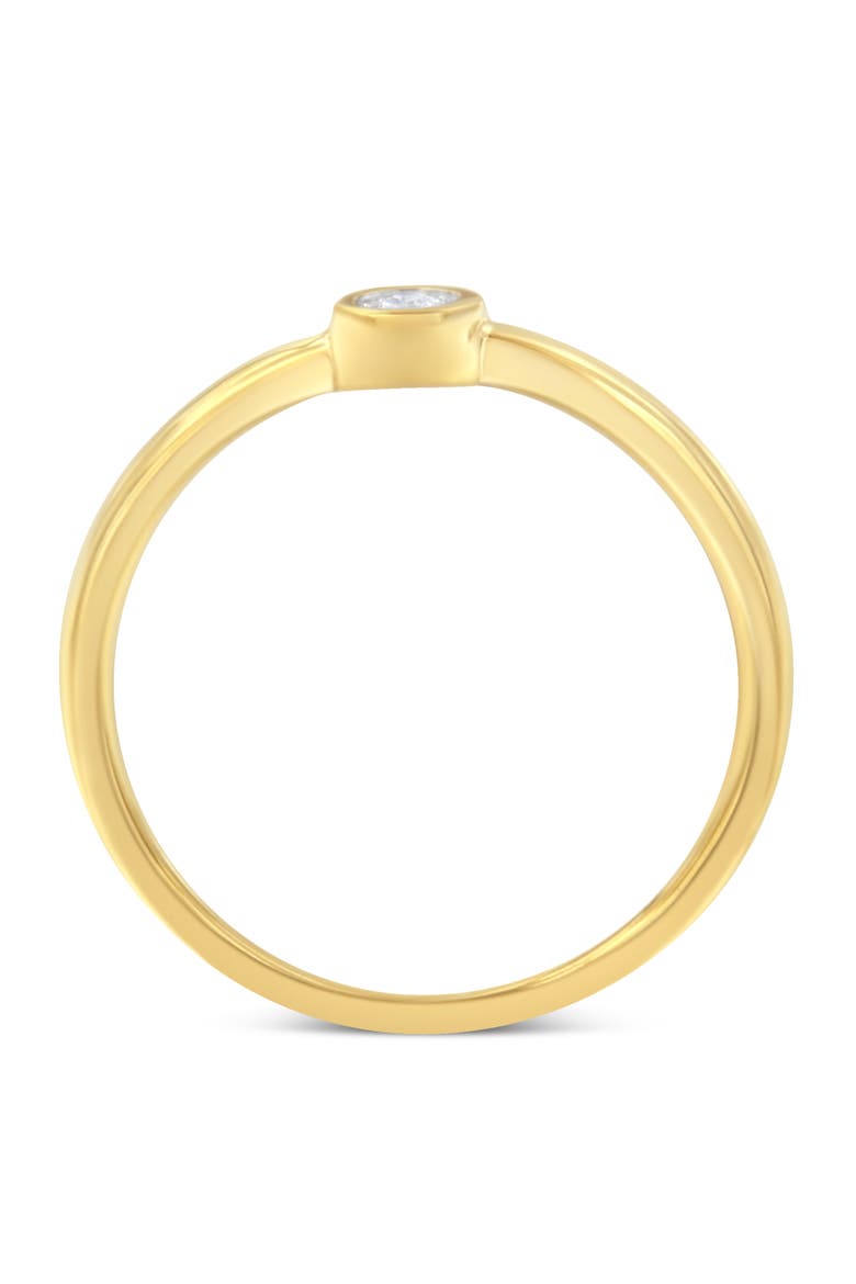 14K Yellow Gold Plated Silver Miracle Set Diamond Ring, Alternate, color, Yellow Gold over Silver
