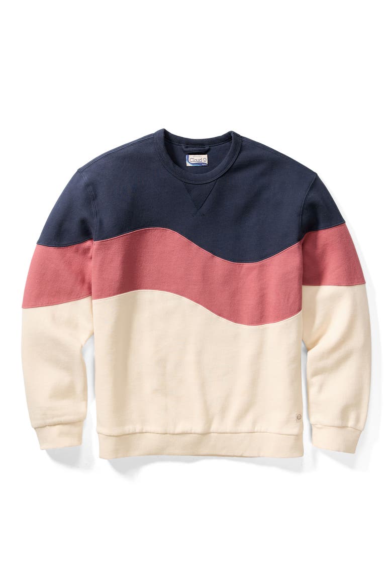 Cloud 9 Fleece Sweatshirt, Alternate, color, WITHERED ROSE COLORBLOCK