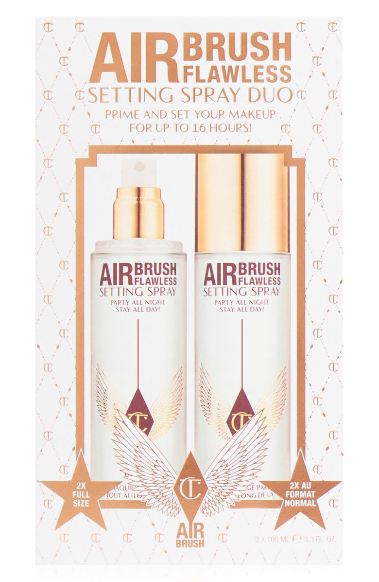 Charlotte Tilbury Airbrush Flawless Makeup Setting Spray Duo $76 Value, Alternate, color,