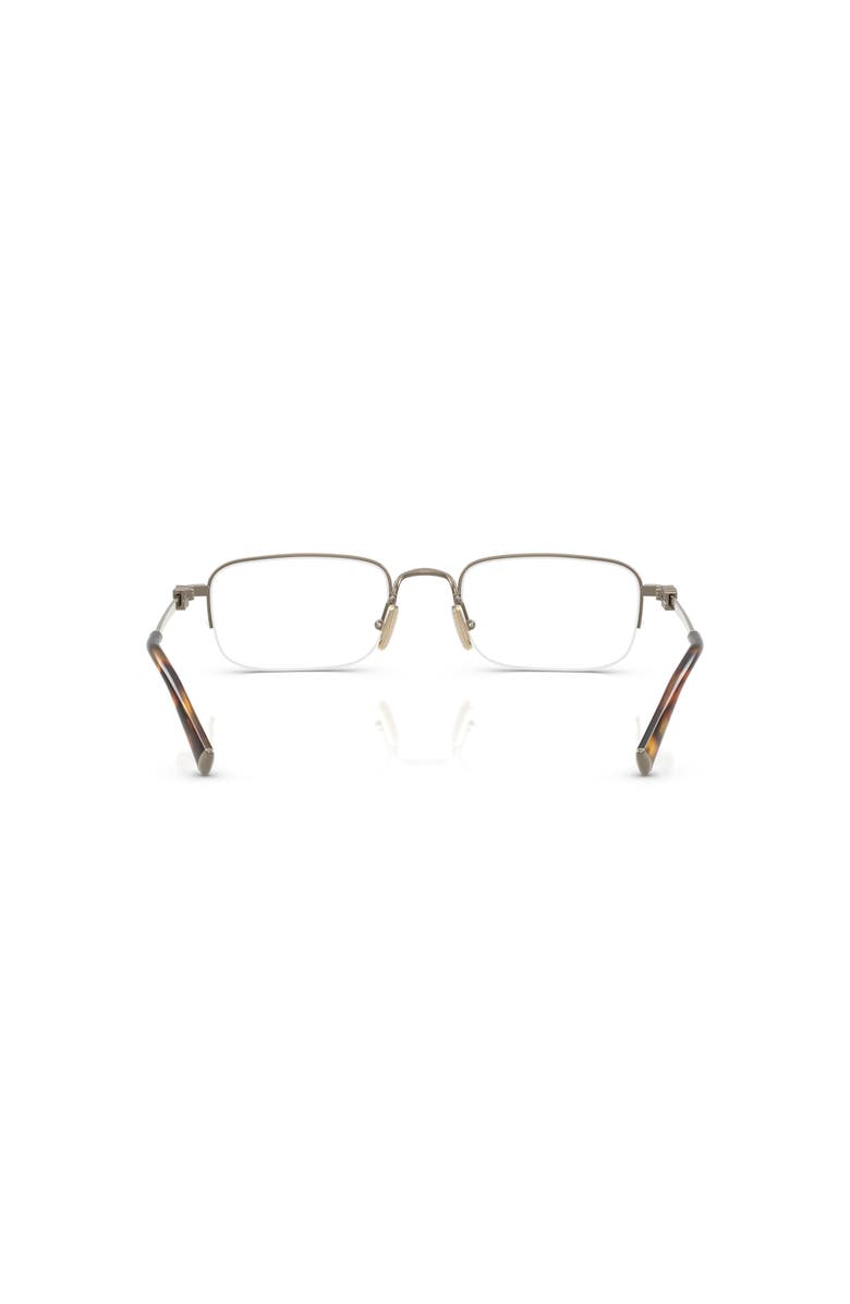 Miu Miu 51mm Rectangle optical glasses, Alternate, color, Gold