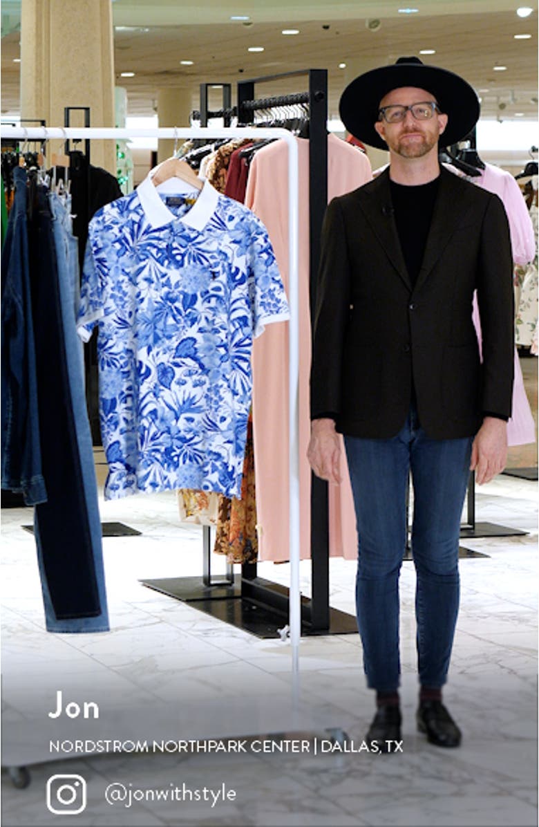 Floral Mesh Polo, sales video thumbnail