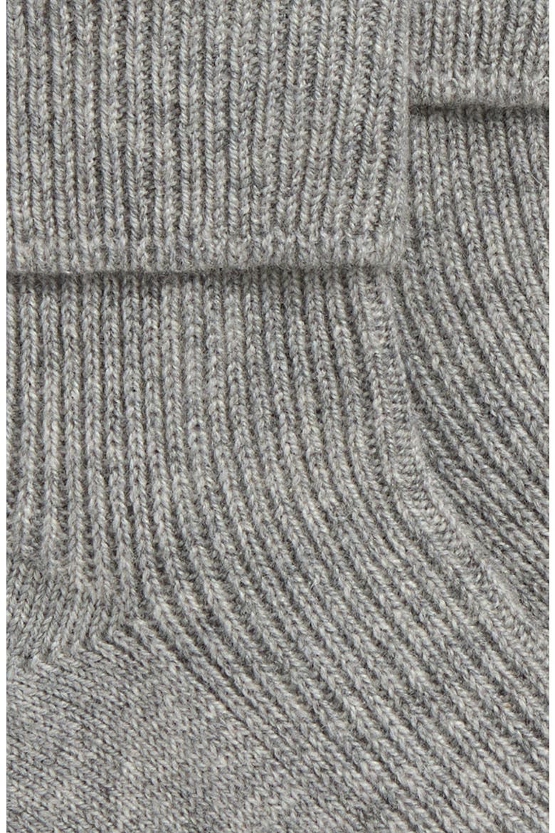 Rib Cashmere Travel Socks, Alternate, color, LIGHT GREY
