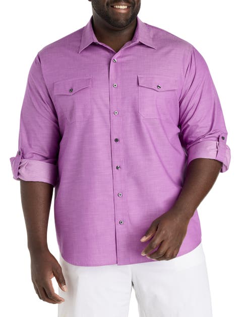 Big & Tall Slub Officer Sport Shirt