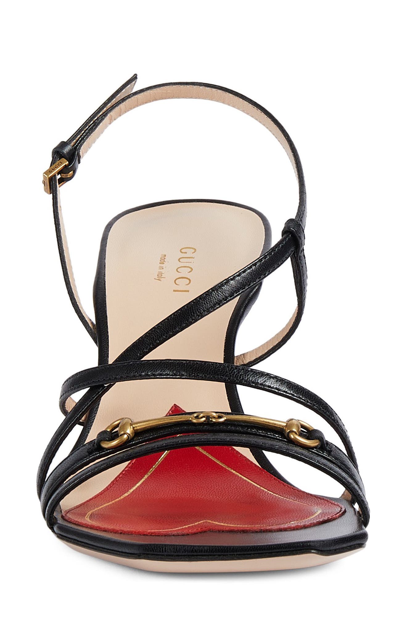 Gucci Victoria Strappy Horsebit Sandal, Alternate, color, 