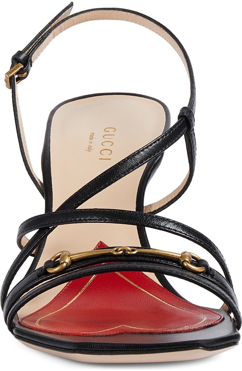Gucci Victoria Strappy Horsebit Sandal, Alternate, color,