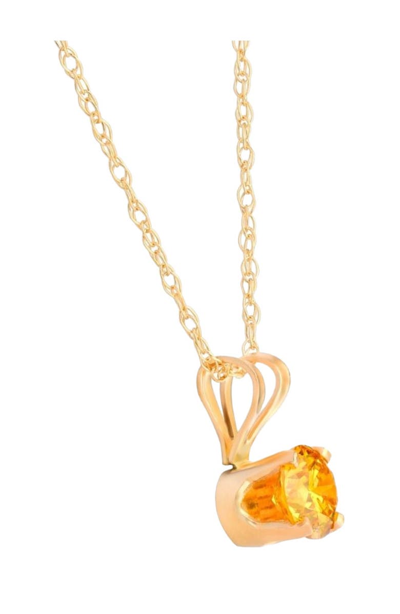 Bliss Diamond 1/4Ct Fancy Canary Diamond Lab Grown Pendant 14k Gold Necklace, Alternate, color, 
