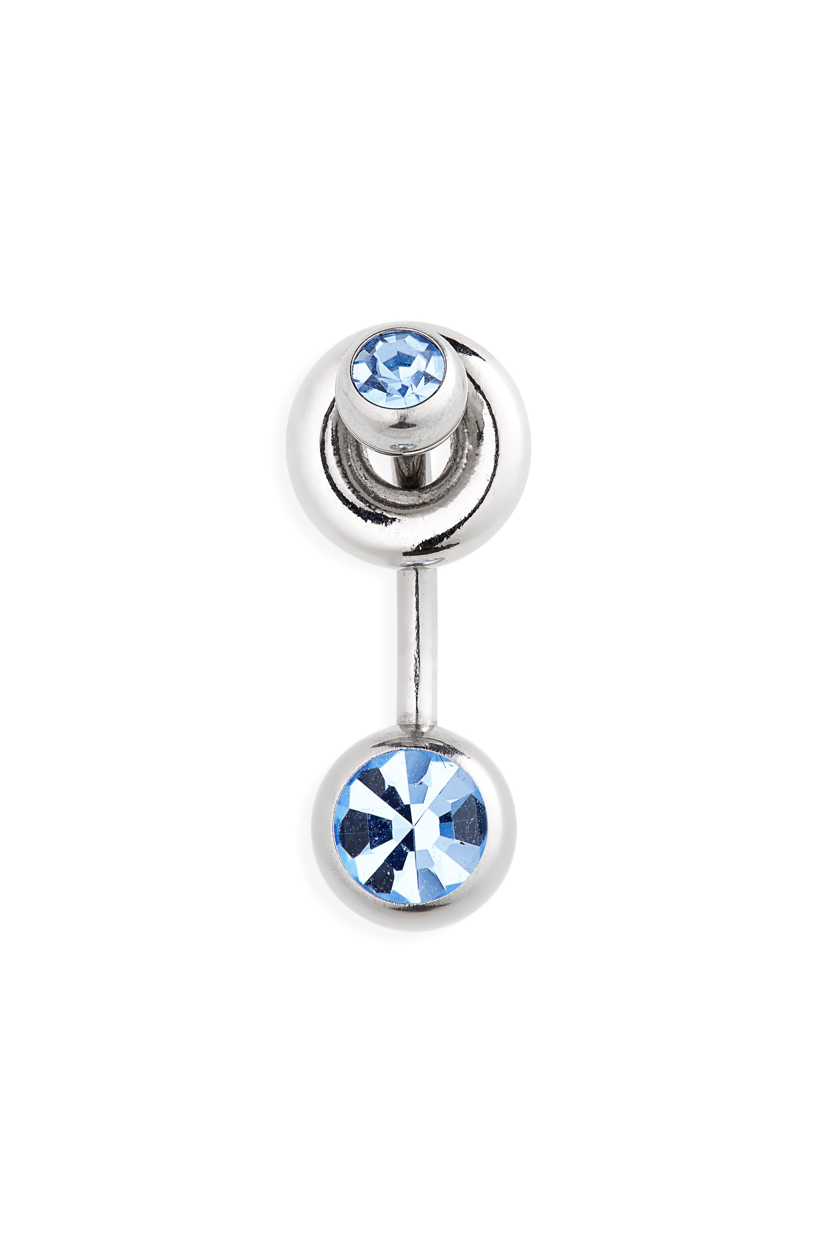 Justine Clenquet Mindy Crystal Embellished Single Post Back Earring ...
