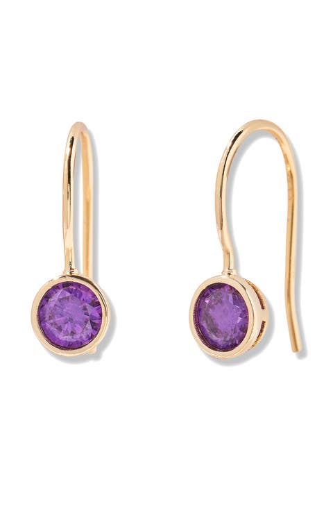 Mia Birthstone Drop Earrings