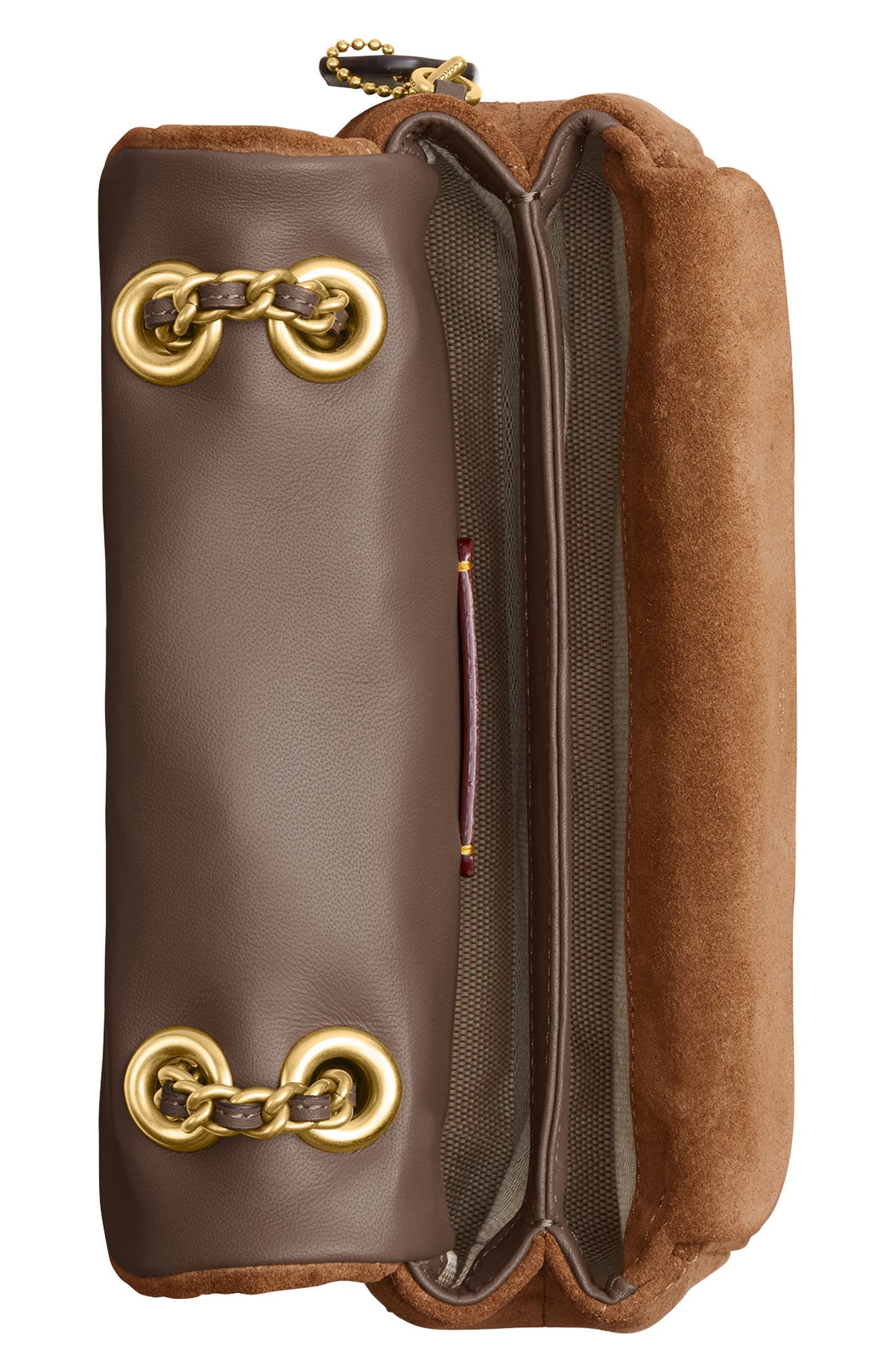 COACH Tabby 20 Quilted Suede Convertible Shoulder Bag, Alternate, color, 