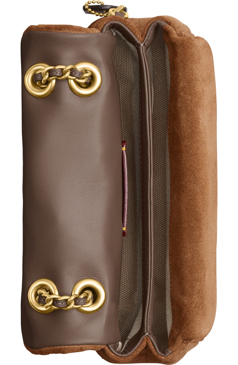 COACH Tabby 20 Quilted Suede Convertible Shoulder Bag, Alternate, color,