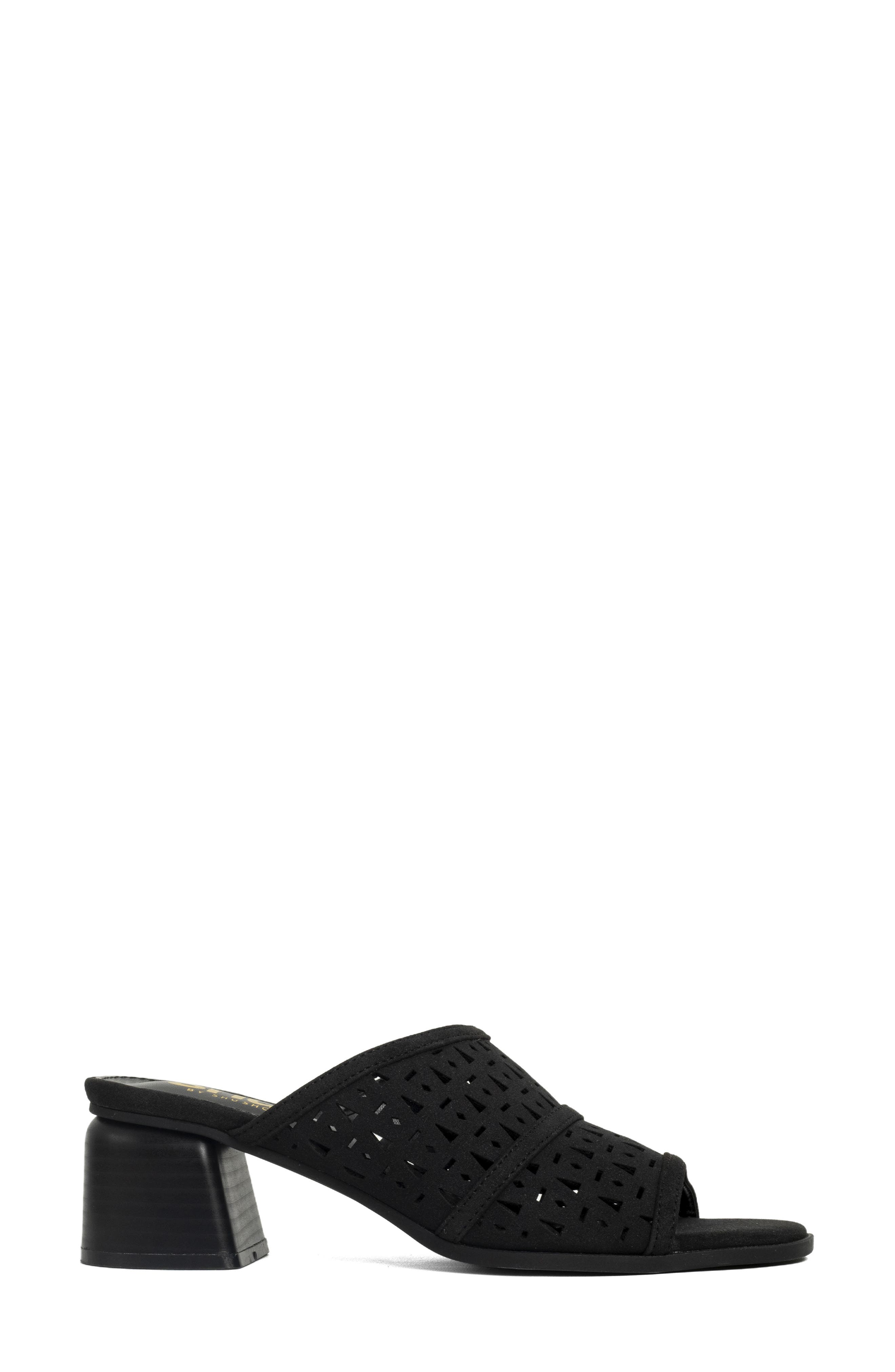 SHUSHOP Eliana Slide Sandal, Alternate, color, Black