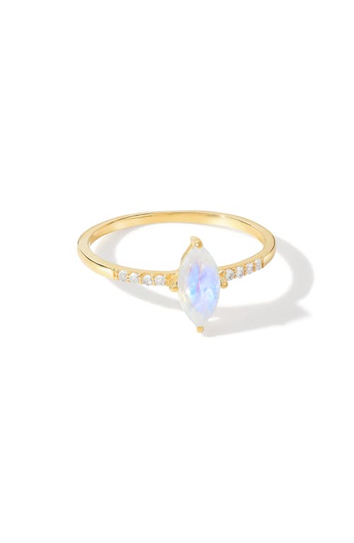 Ys Gems Marquis Gemstone Ring In Gold
