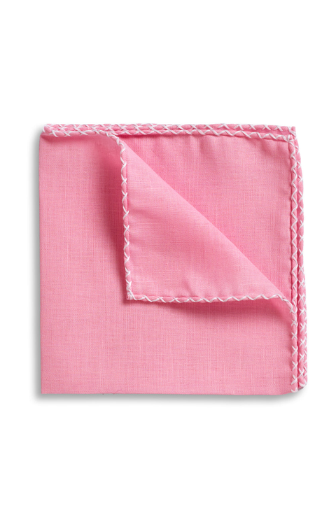 Linen Whipstitch Pocket Square
