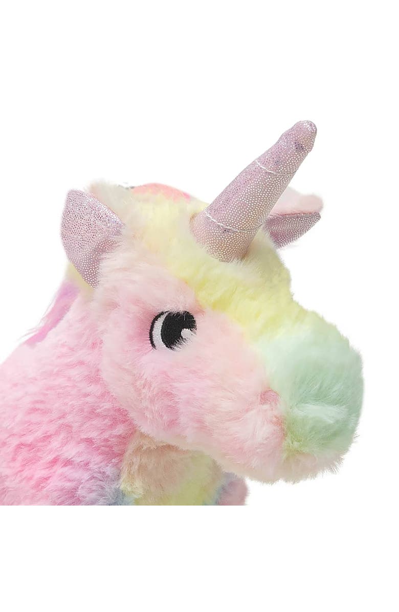 SnugArooz Tye the Unicorn, Rainbow Plush Dog Toy, Squeaks & Crinkles, Alternate, color, Multicolored