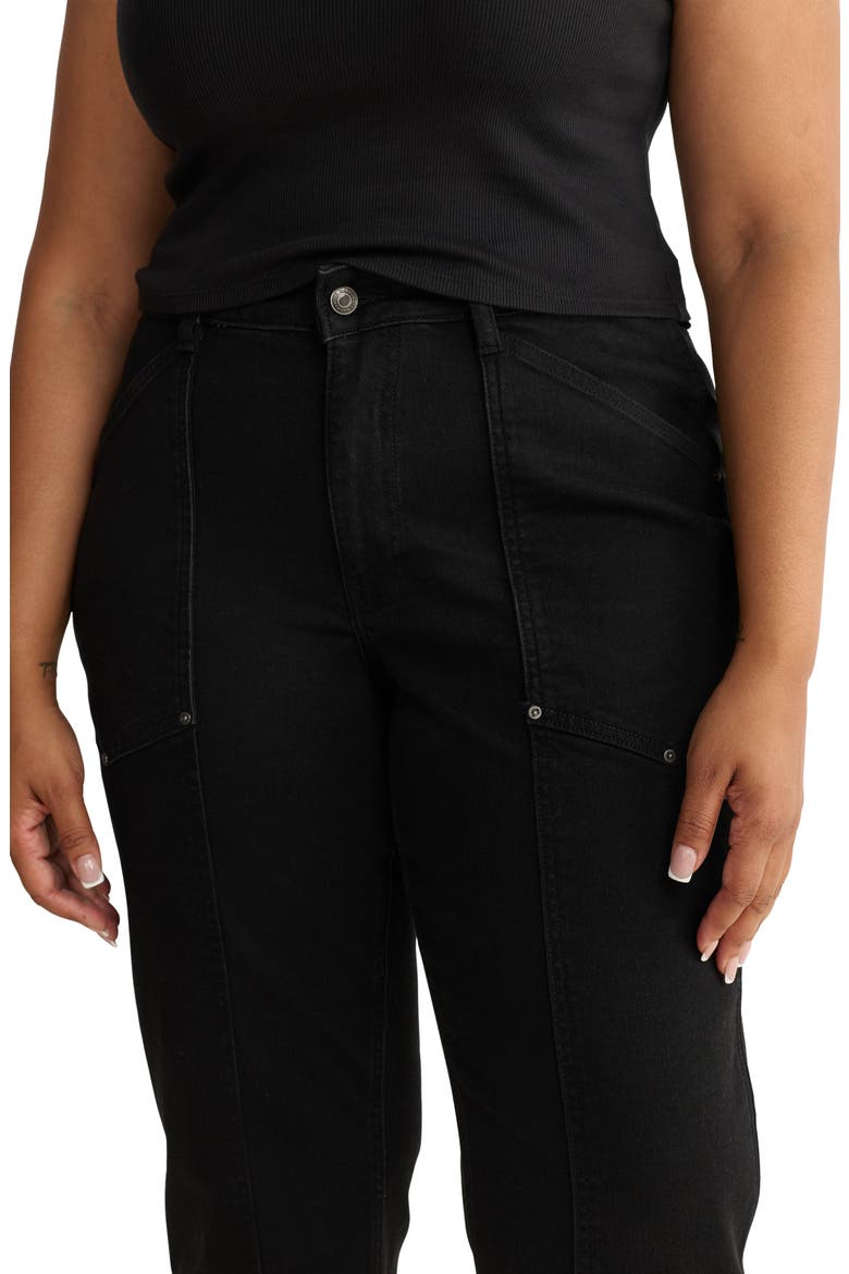 SAT '90s High Waist Relaxed Straight Leg Utility Jeans, Alternate, color, VENTURA