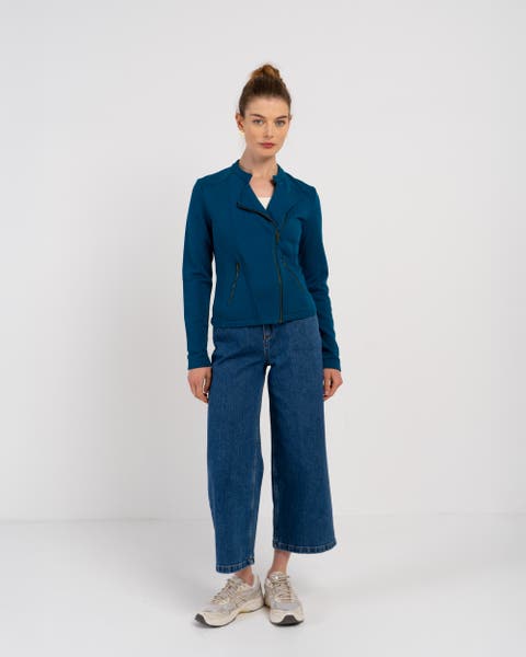 Cropped Biker Jacket