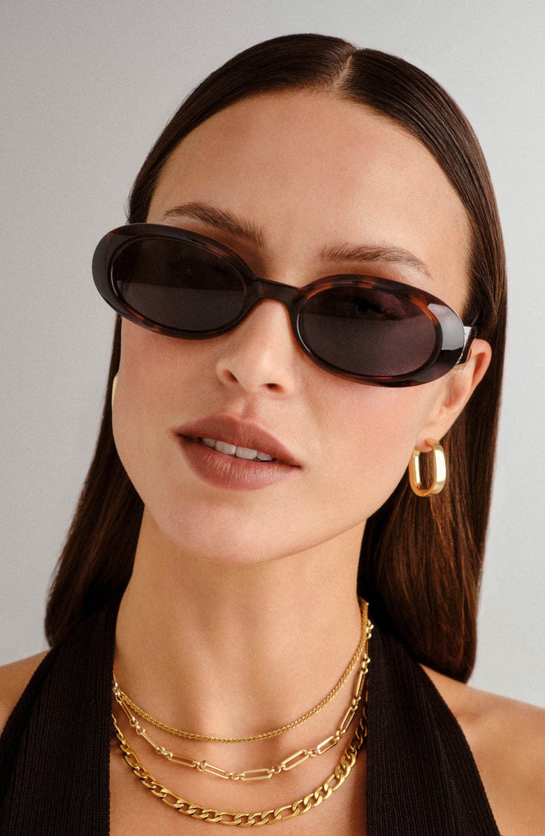 Le Specs Work It 53mm Polarized Oval Sunglasses, Alternate, color, 