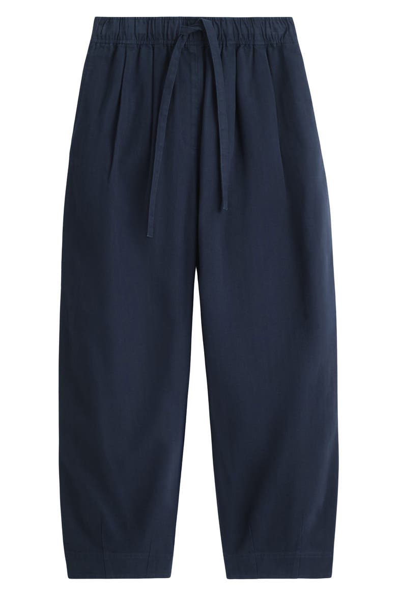 Cotton Herringbone Drawstring Pants, Main, color, BLUE DARK