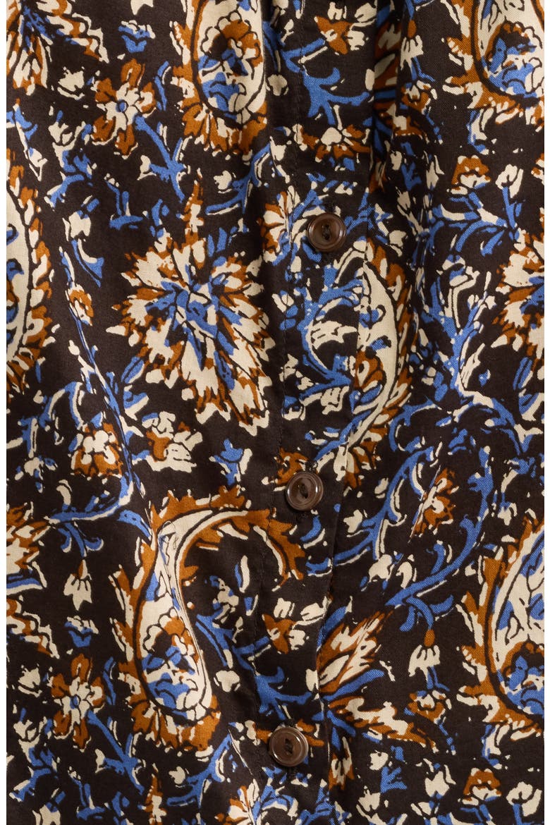 Paisley Cotton Top, Alternate, color, MOLASSES