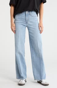 FRAME The High Rise Wide Leg Jeans