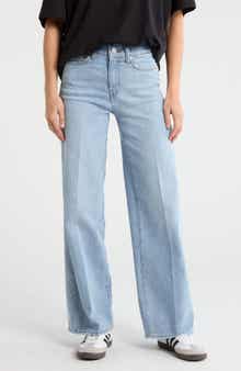 FRAME The High Rise Wide Leg Jeans