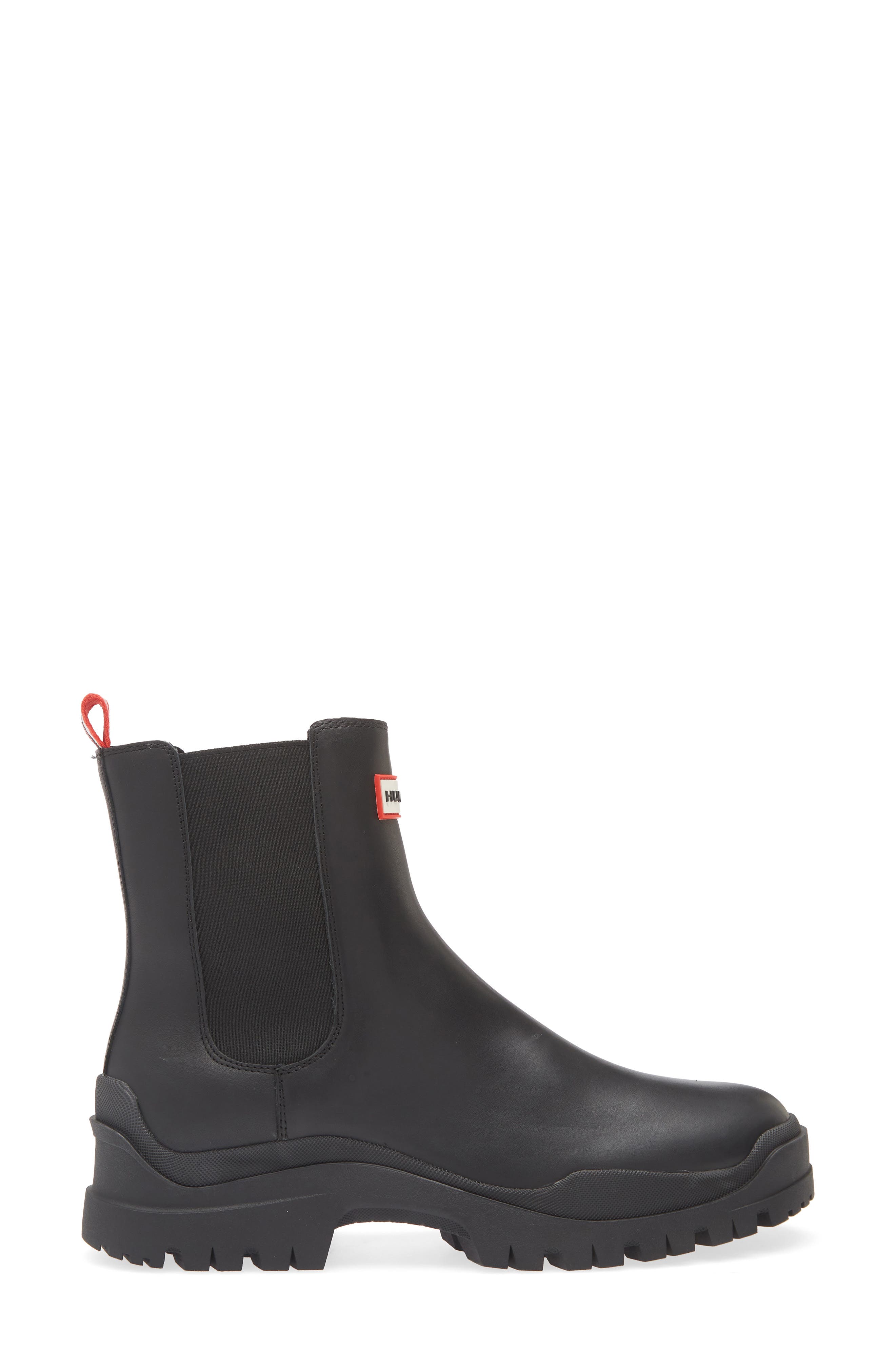 Hunter Winica Waterproof Leather Chelsea Boot, Alternate, color, 