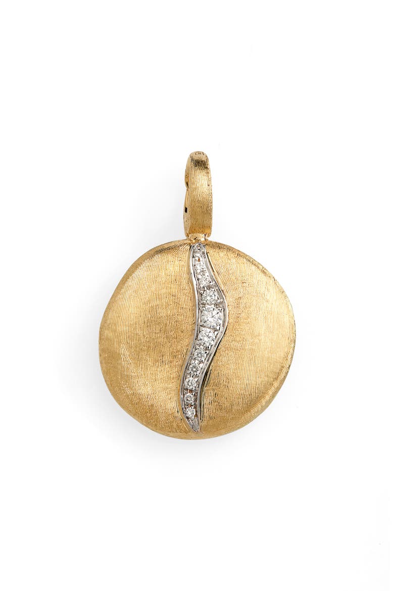 Jaipur 18K Yellow Gold Medium Diamond Accent Pendant, Main, color, YELLOW-WHITE