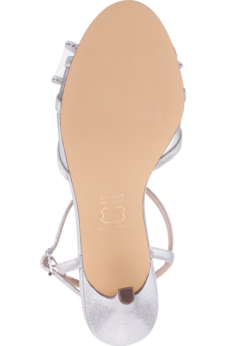 Nina Vayda Ankle Strap Sandal, Alternate, color, Silver