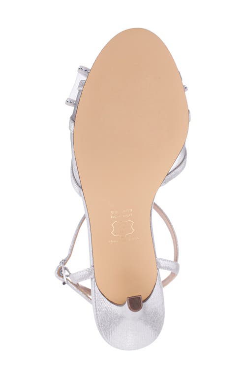 Nina Vayda Ankle Strap Sandal In Silver