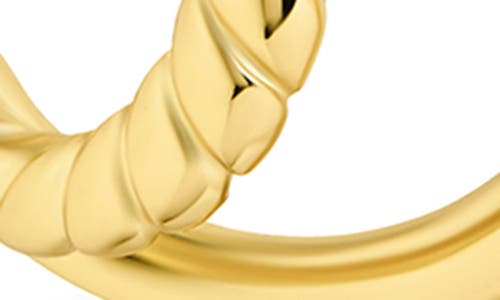 Sterling Forever Arcadia Double Row Huggie Hoop Earrings In Gold