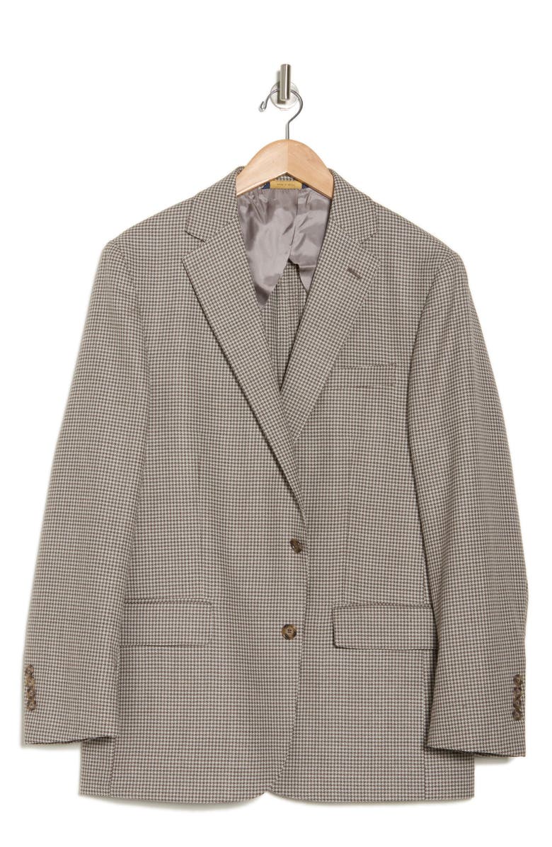 Brooks Brothers Classic Fit Houndstooth Wool Blazer, Alternate, color,