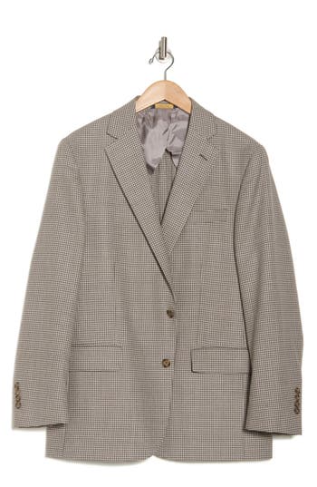 Brooks Brothers Classic Fit Houndstooth Wool Blazer