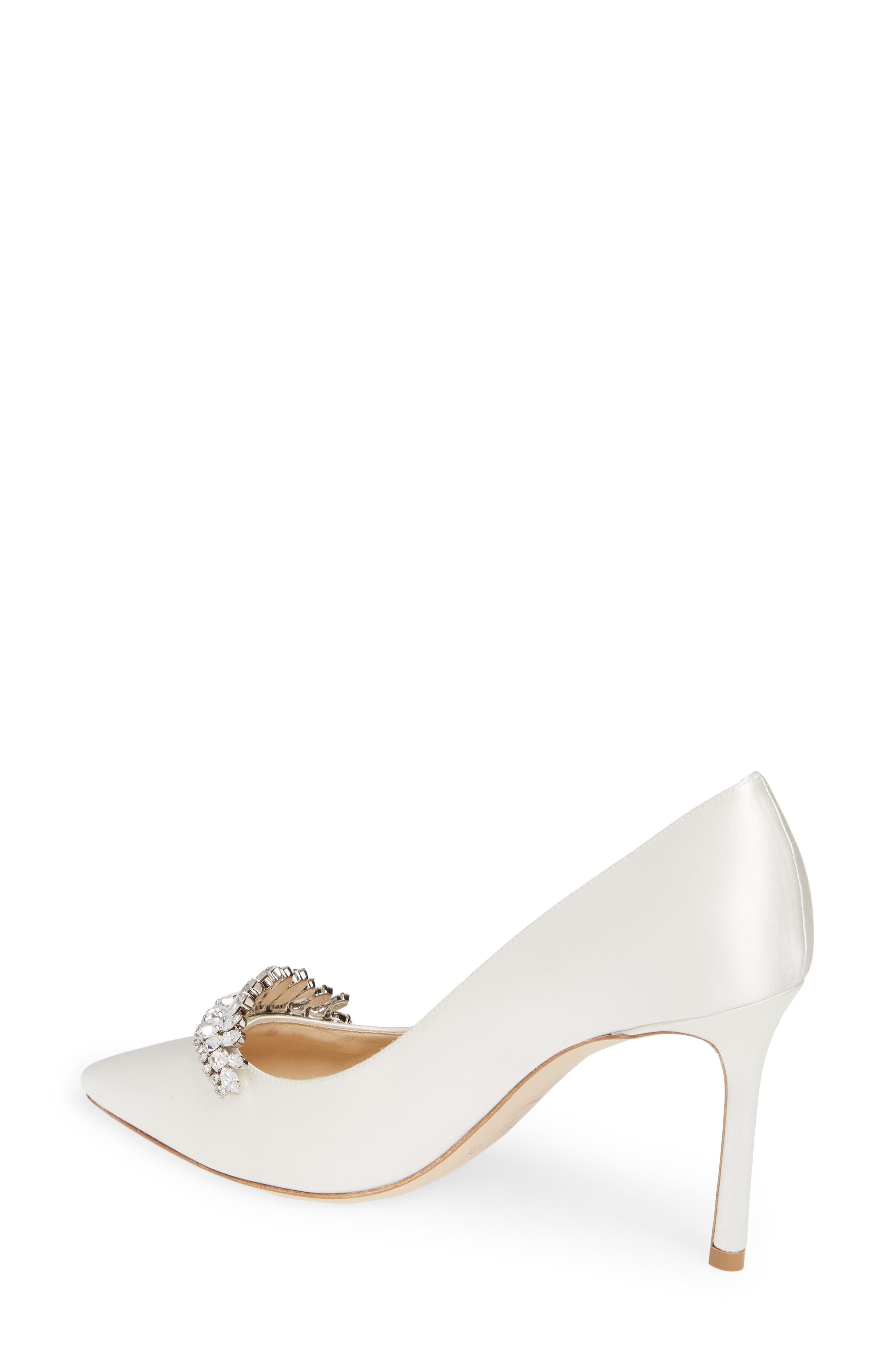 Jimmy Choo Romy Crystal Tiara Satin Pump, Alternate, color, 