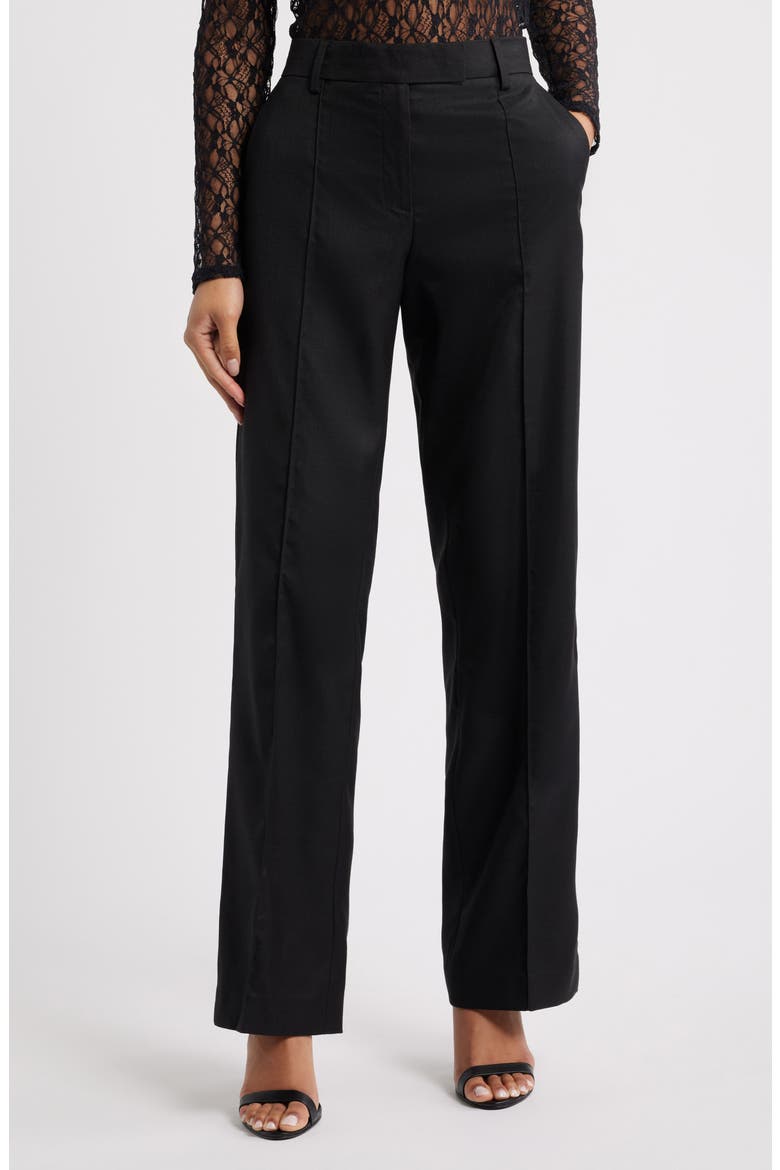 Slim Fit Suit Pants, Main, color, BLACK