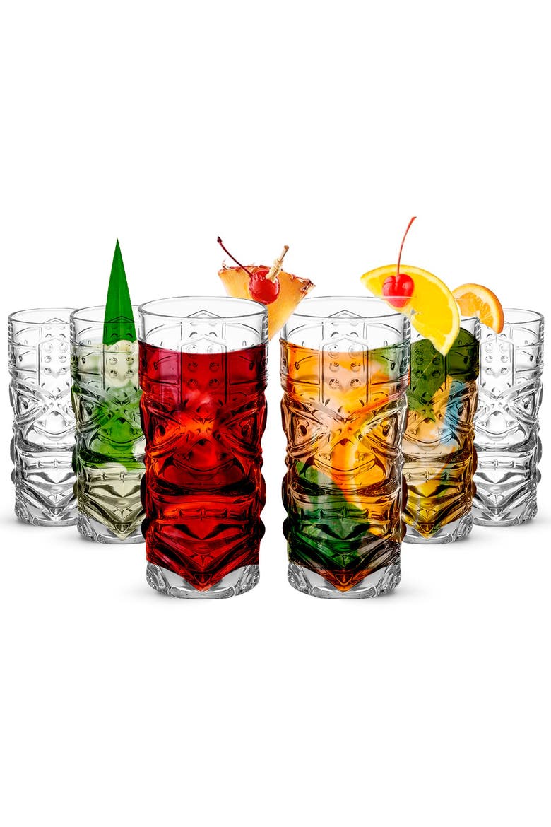Clear Tiki Glasses - 450 ML - Set of 4, Main, color, Clear