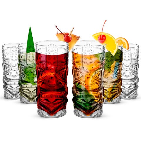 Clear Tiki Glasses - 450 ML - Set of 4