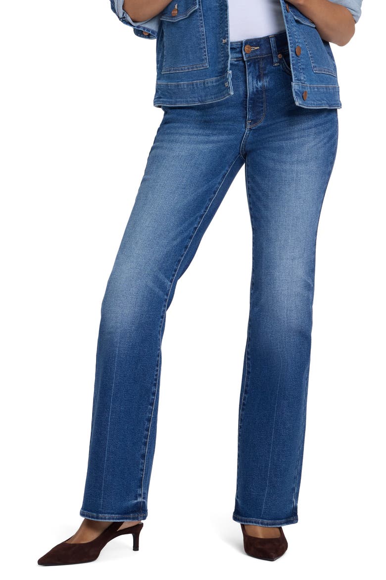 Brooklyn High Waist Bootcut Jeans, Main, color, ANTHURIUM