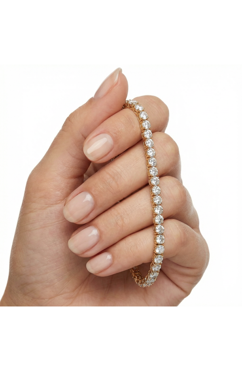 Bliss Diamond 23Ct Diamond Tennis Necklace 14K Gold 18" Lab Grown, Alternate, color, 14K Yellow Gold