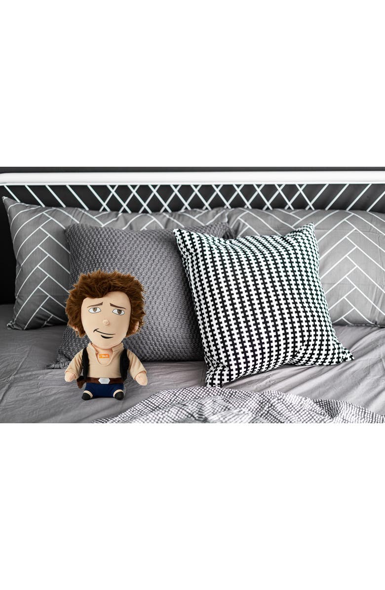 Toynk Stuffed Star Wars Plush Toy - 9" Talking Han Solo Doll, Alternate, color, Brown