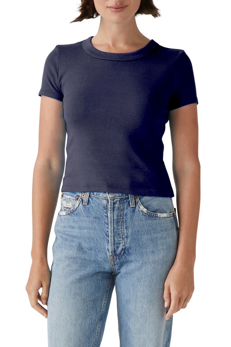 Mimi Crop T-Shirt, Main, color, NOCTURNAL